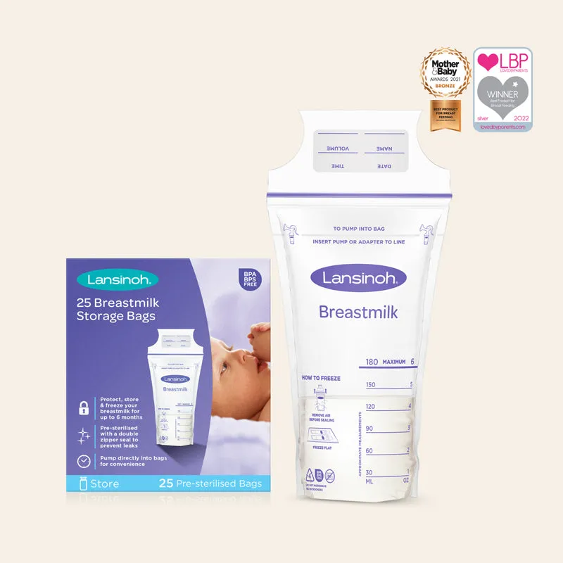 Lansinoh Milk Storage Bags 25Pk