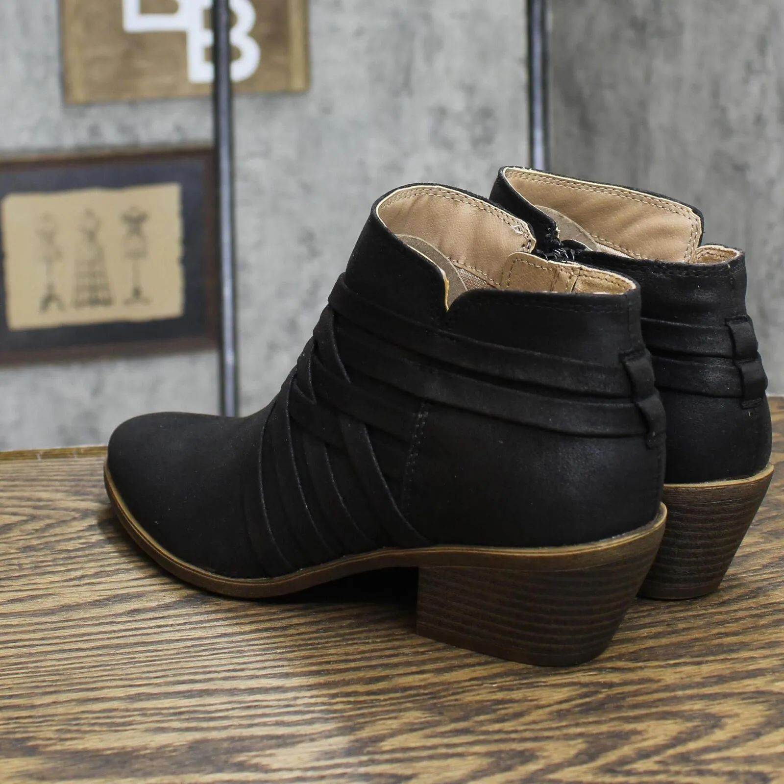 Lifestride Womens Prairie Black Booties G7442S1 Black 8W