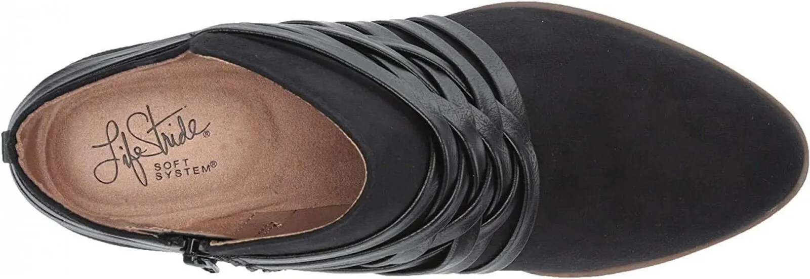 Lifestride Womens Prairie Black Booties G7442S1 Black 8W