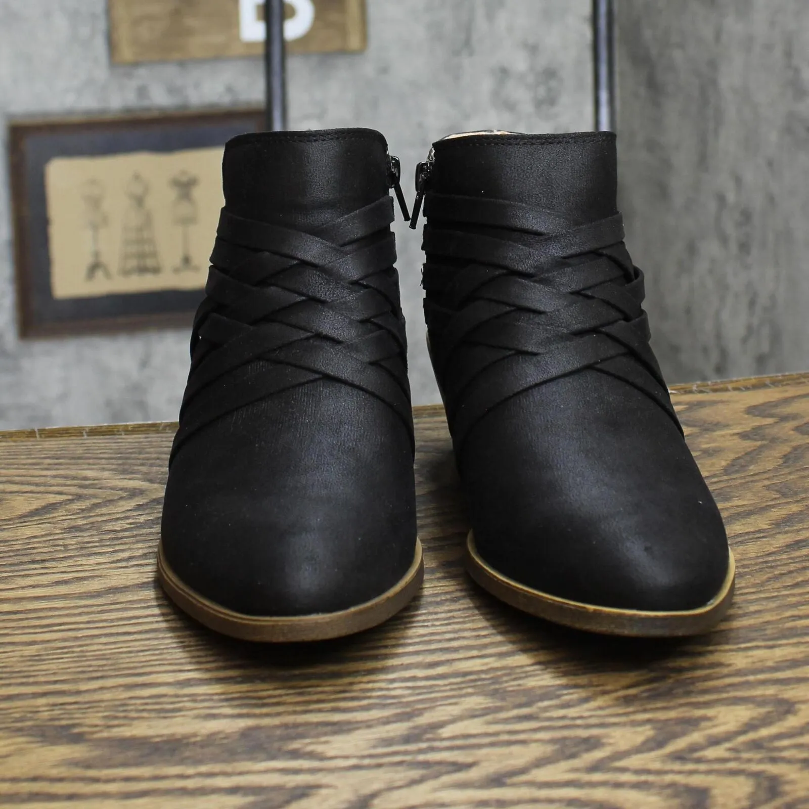 Lifestride Womens Prairie Black Booties G7442S1 Black 9M