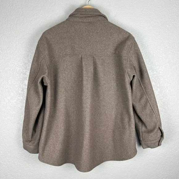 Love Tree Fleece Oversized Shacket, Coco Brown L - Fall, Autumn, Jacket, Tan
