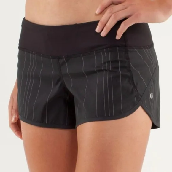 Lululemon Run: Speed Short *Reflective Black