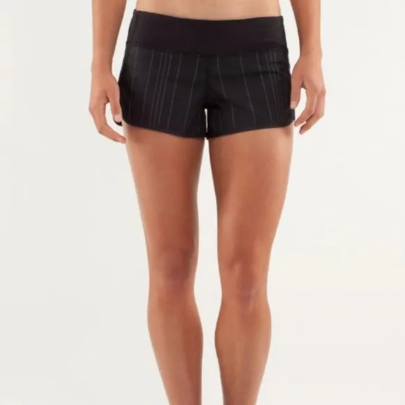 Lululemon Run: Speed Short *Reflective Black