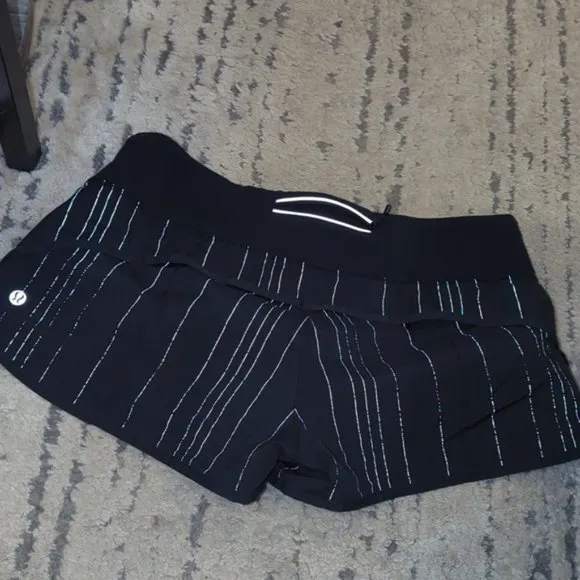 Lululemon Run: Speed Short *Reflective Black