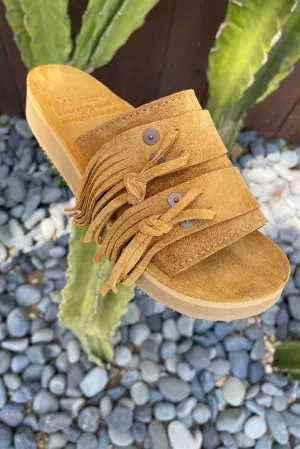 Men's Cherokee Suede Camel Sandal