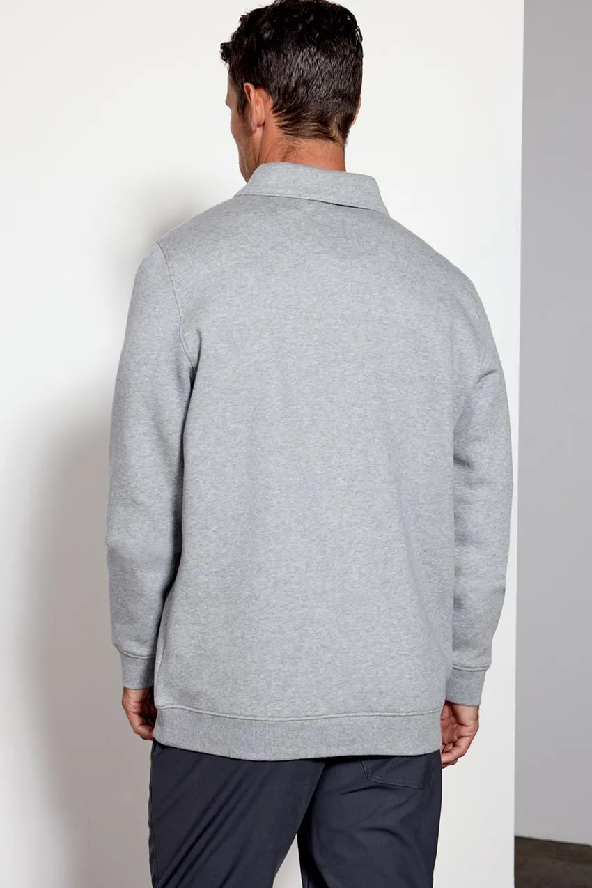 Men's Luxefleece Polo - Htr Concrete
