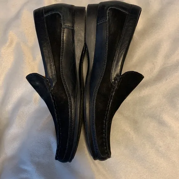 Mephisto cool air Algoras mens slip on black suede loafer driving shoes size 7.5