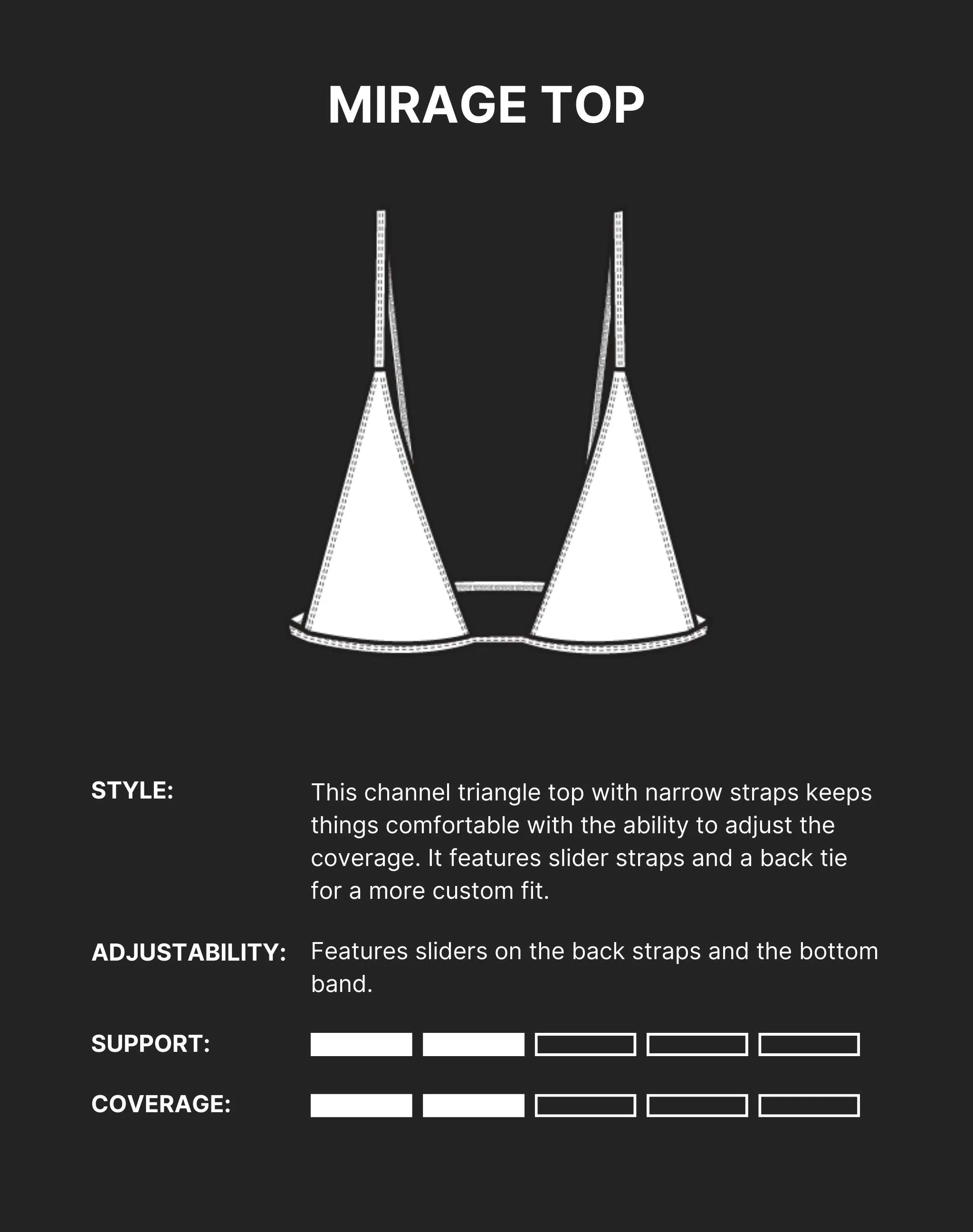 MIRAGE BIKINI TOP - Chrome Silver