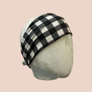 Natural Buffalo Plaid Stretch Headband
