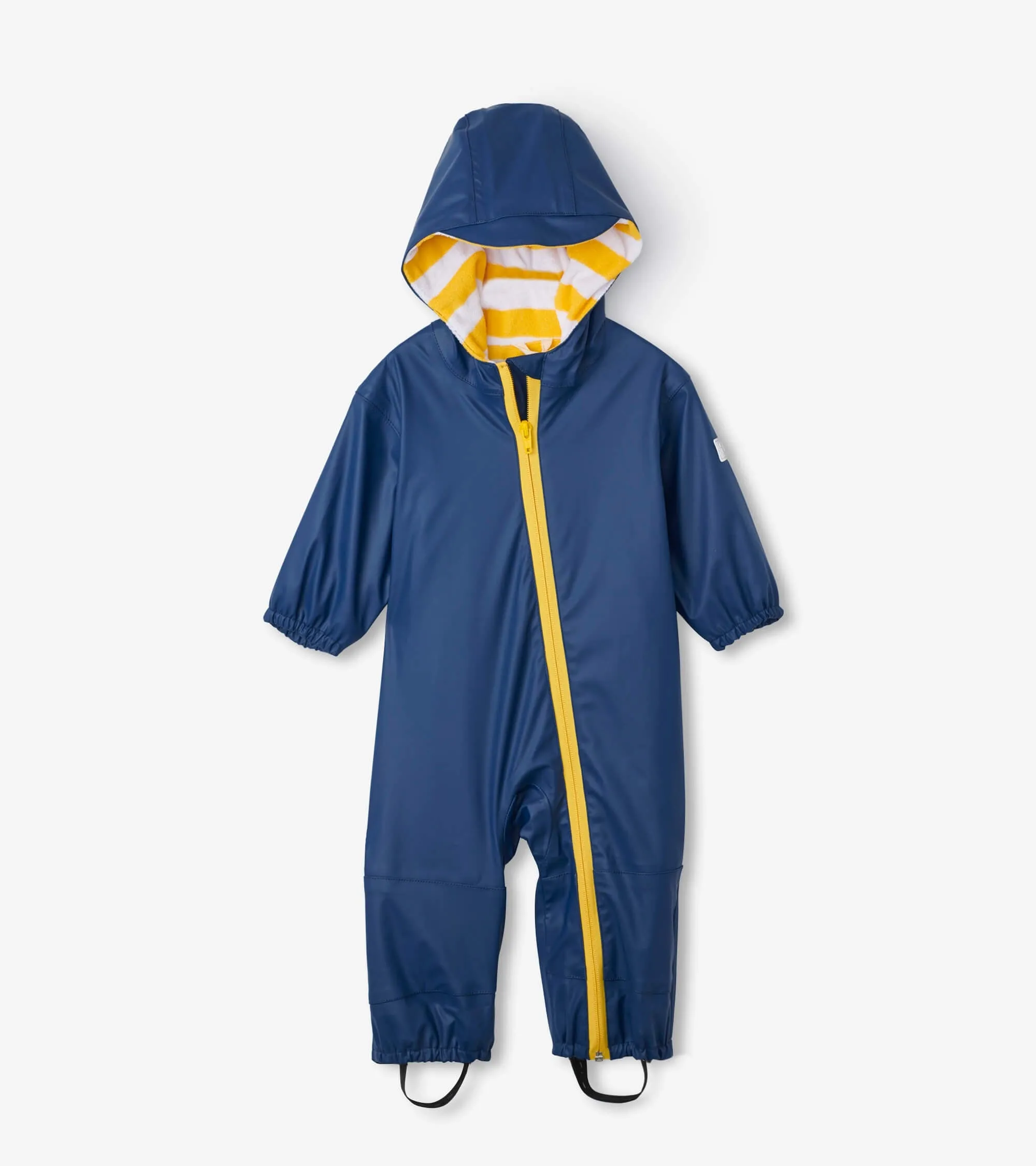 Navy Terry Lined Baby Bundler