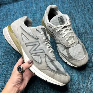 New Balance 990v4 Made in the USA Sneakers in Grey