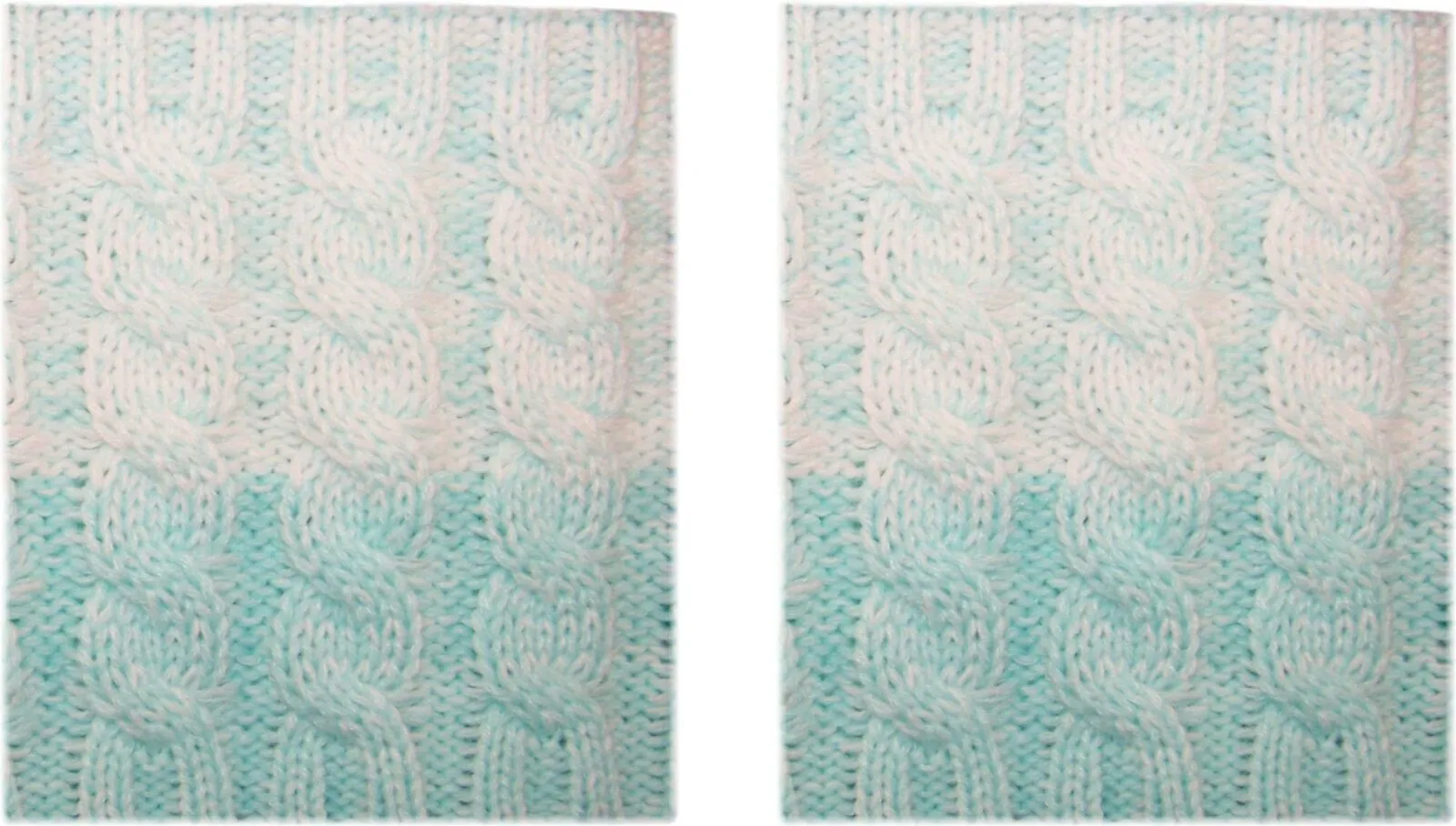 New Threads Co Peppered Ombre Cable Knit Boot Cuffs. 2004