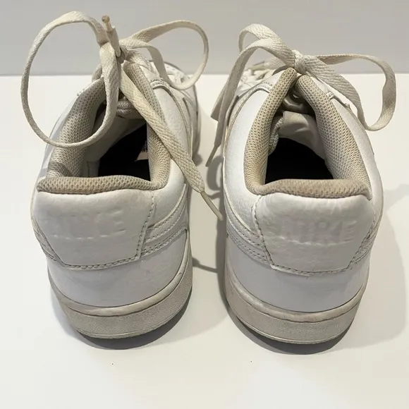Nike court vision low triple white sneakers 11