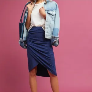 NWT Anthropologies Maeve Tulip Blue Women's Skirt