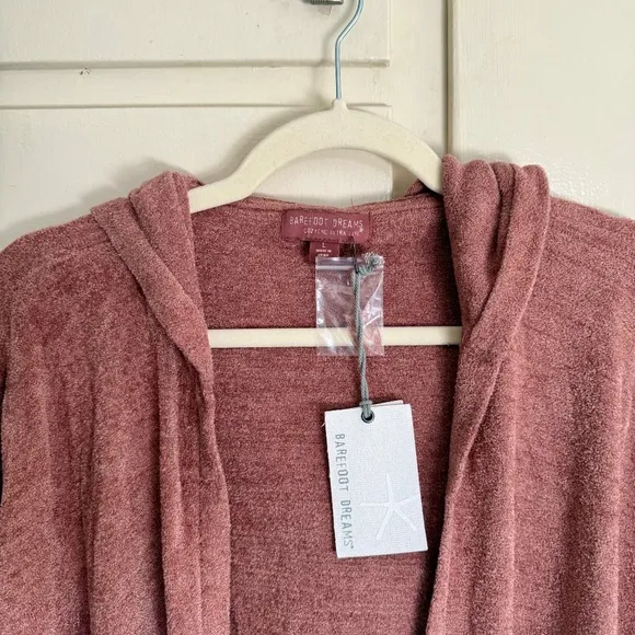 NWT Barefoot Dreams Cozy Chic Ultra Cardigan Clay Open Front Cardigan Size Large