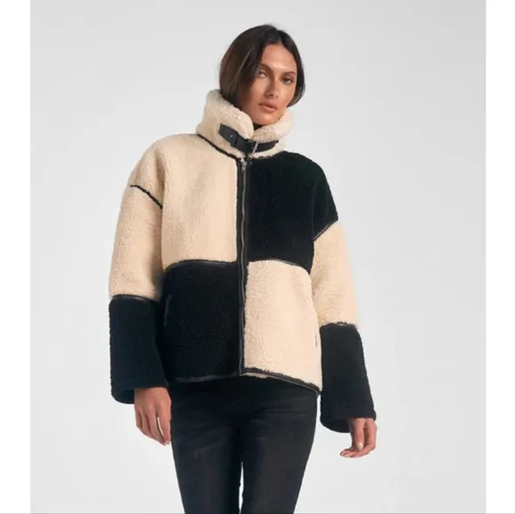 NWT Elan Storm Colorblock Sherpa Jacket