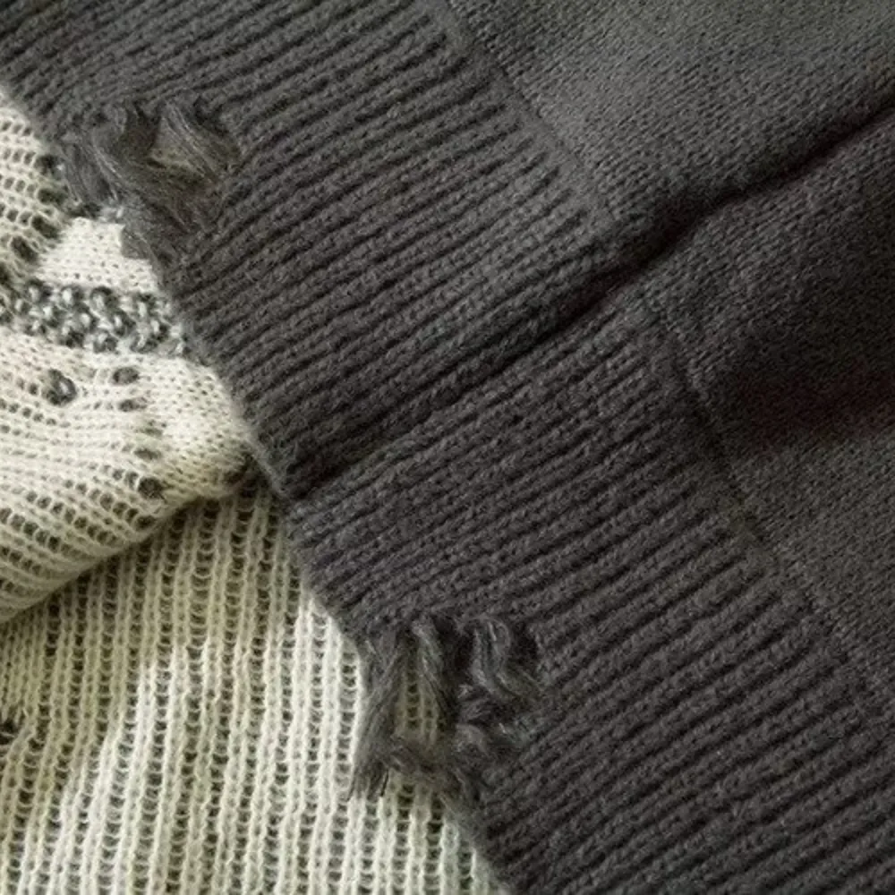 OOC' Casual Hollow Hole Stars Sweater