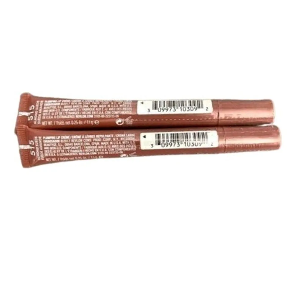 Pack of 2 Revlon Kiss Plumping Lip Creme, Almond Suede 515