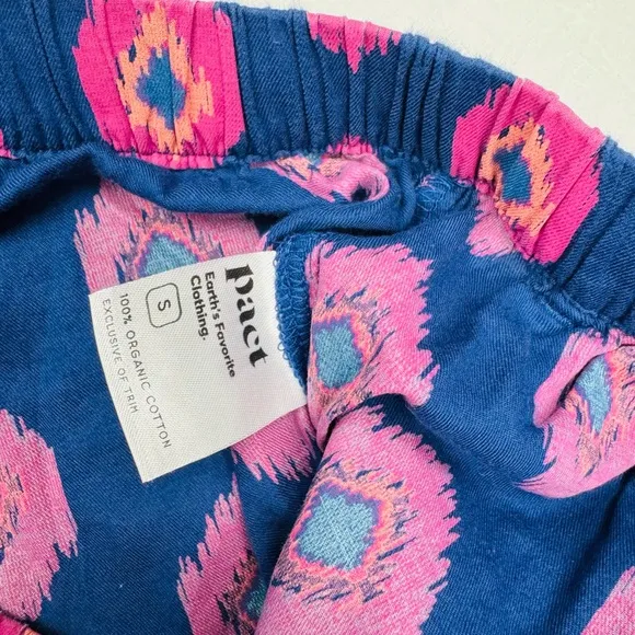 Pact Organic Cotton Breezy Light Gauze Sleep Short Small in Floral Poppy BUNDLE