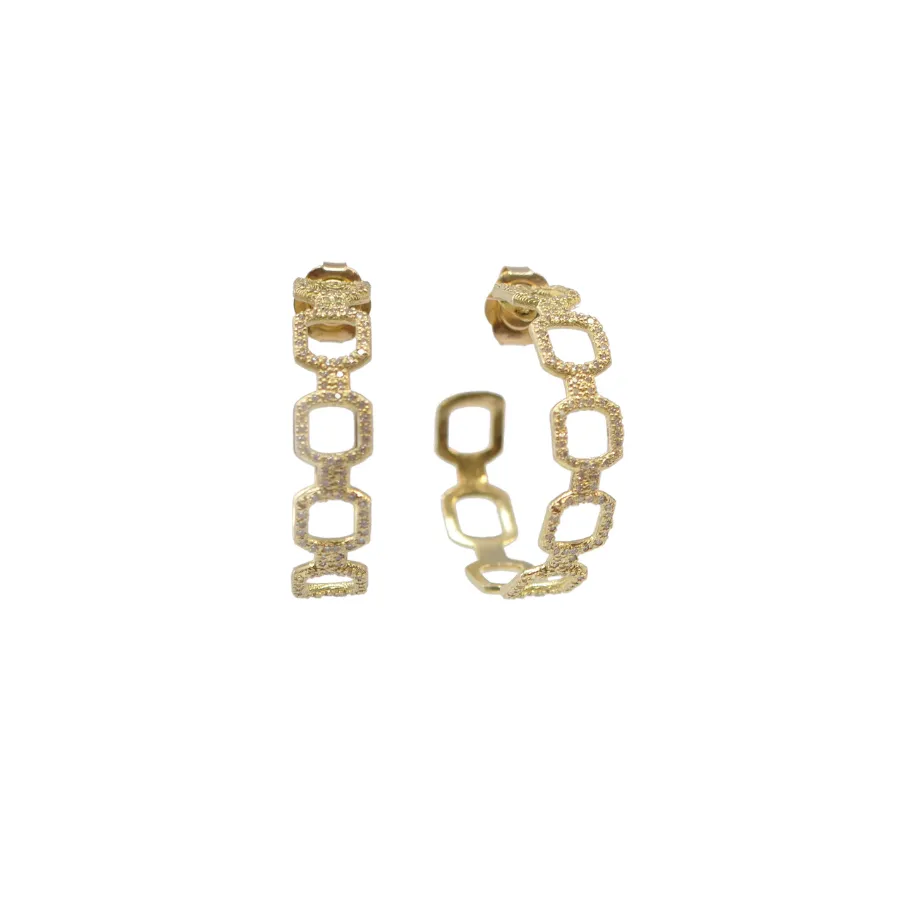 PAPERCLIP HOOP EARRINGS