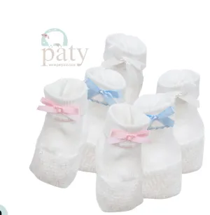 Paty Knit Booties With Trim
