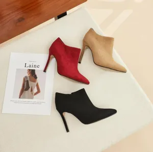 Petite Feet Women's Small Size Suede Booties MS311