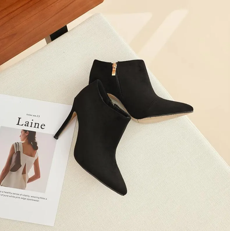 Petite Feet Women's Small Size Suede Booties MS311