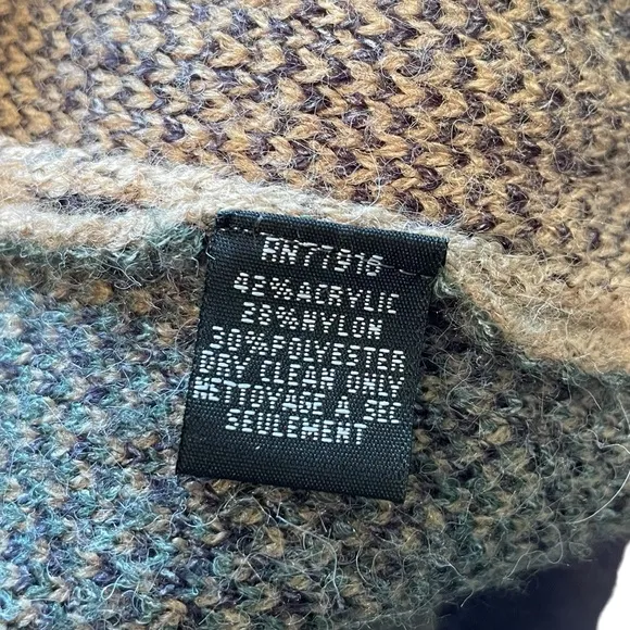 Pilcro Anthropologie Earthy Colorblock Leopard Print Longline Duster Cardigan