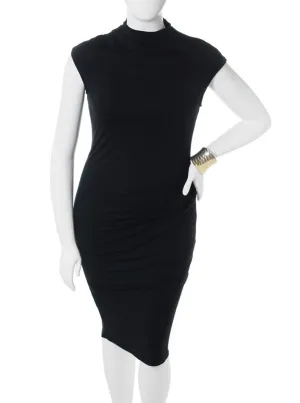 Plus Size City Chic Turtle Neck Sleeveless Dress