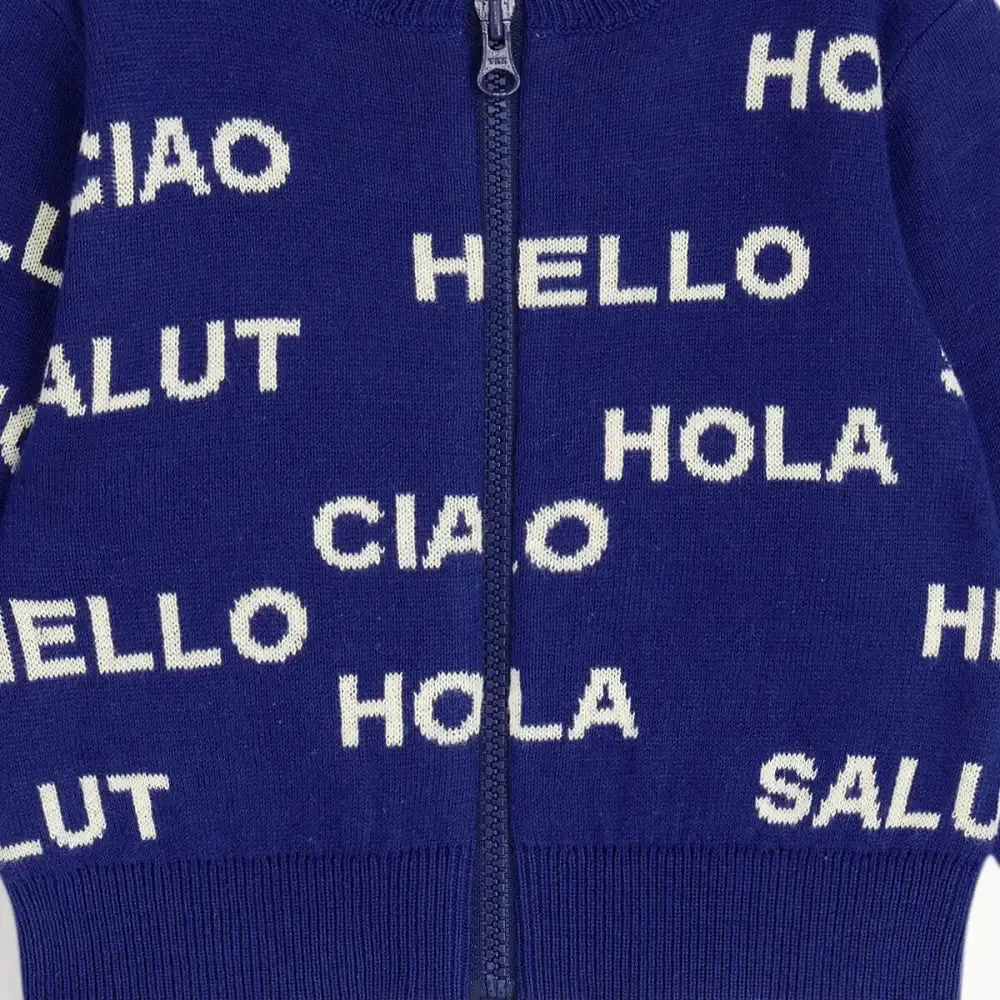 Portofino - Navy Knit Baby & Kids Cardigan
