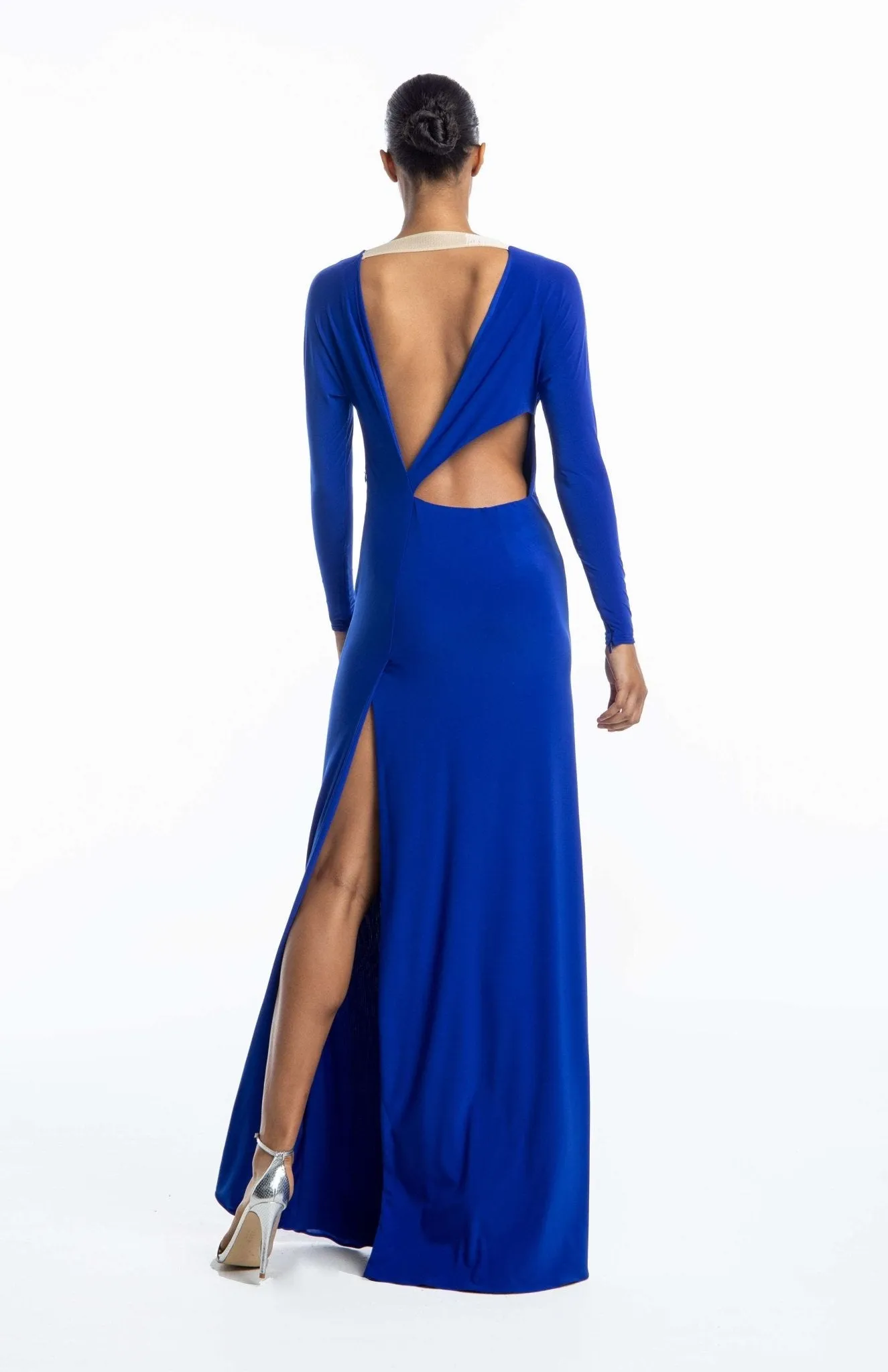Promethea | Elegant Exit: Cutout Back Jersey Gown