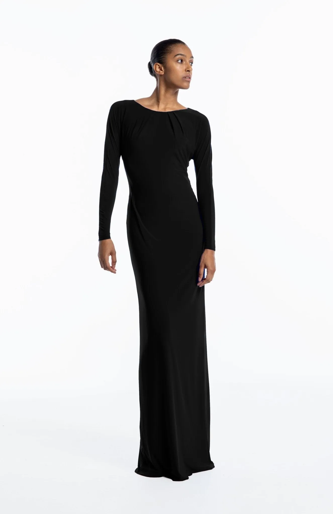Promethea | Elegant Exit: Cutout Back Jersey Gown