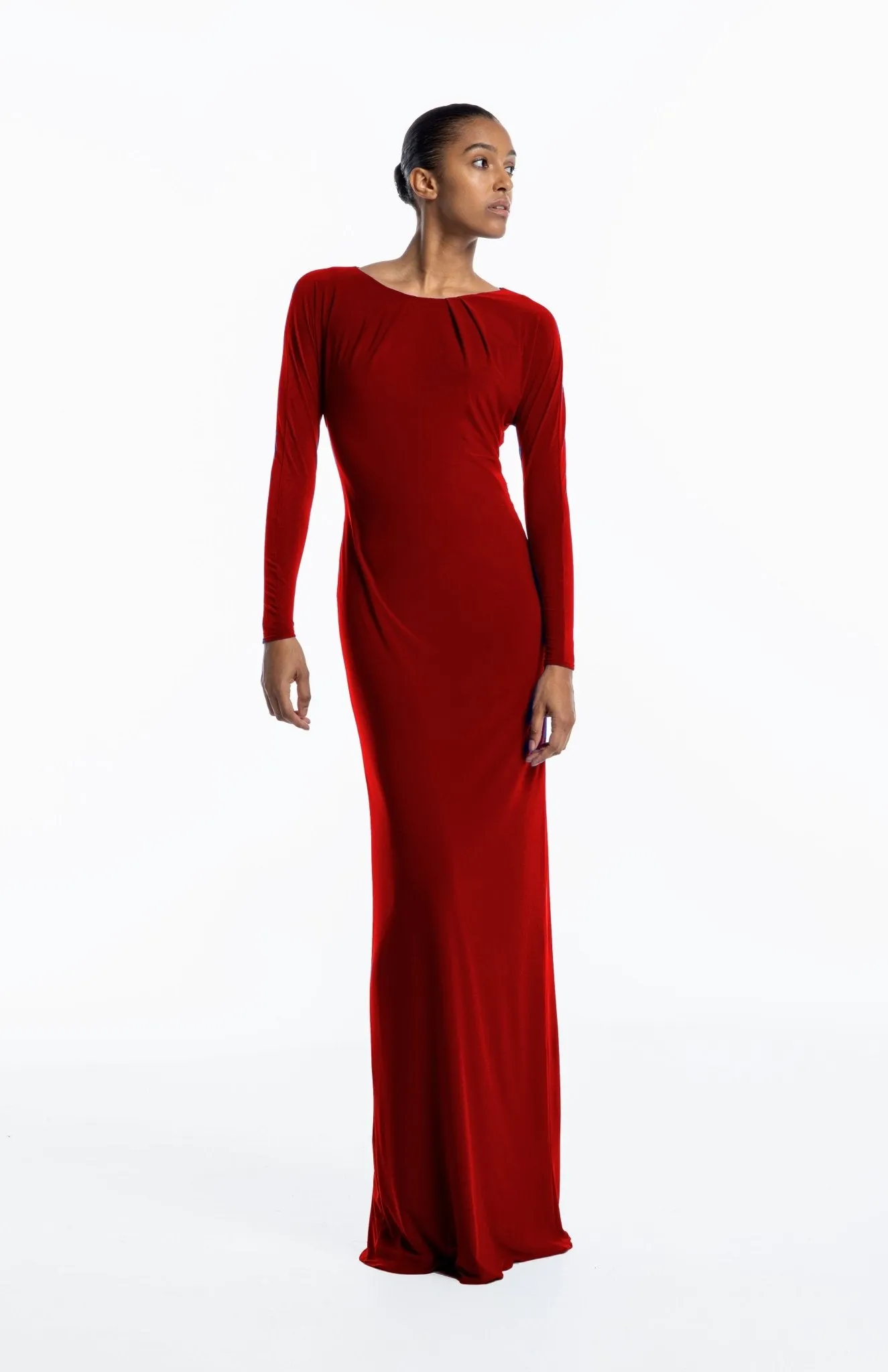 Promethea | Elegant Exit: Cutout Back Jersey Gown