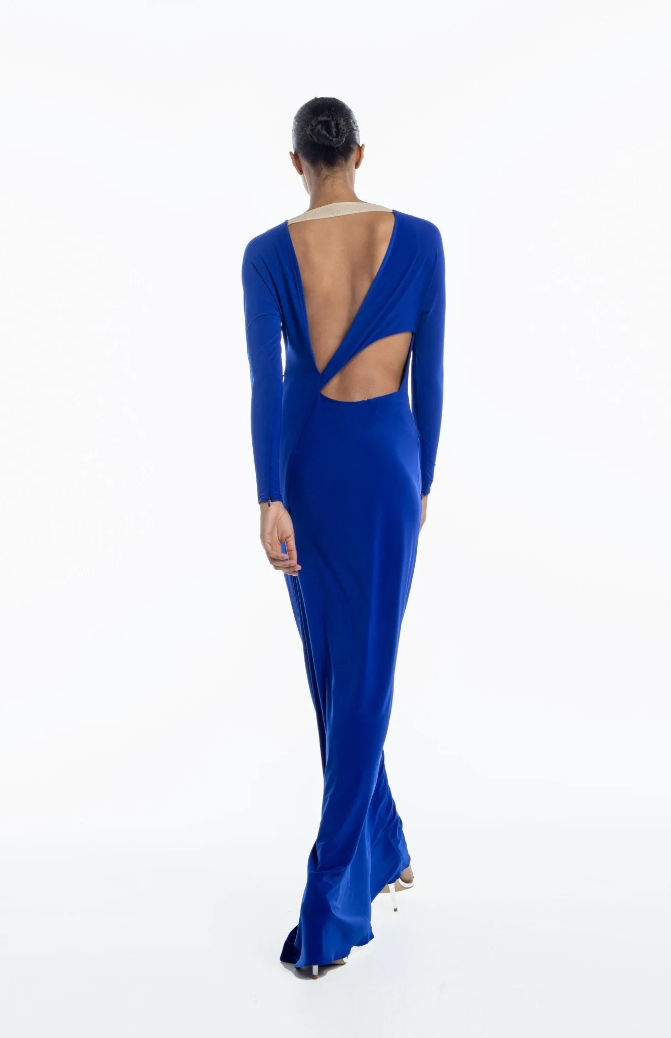 Promethea | Elegant Exit: Cutout Back Jersey Gown