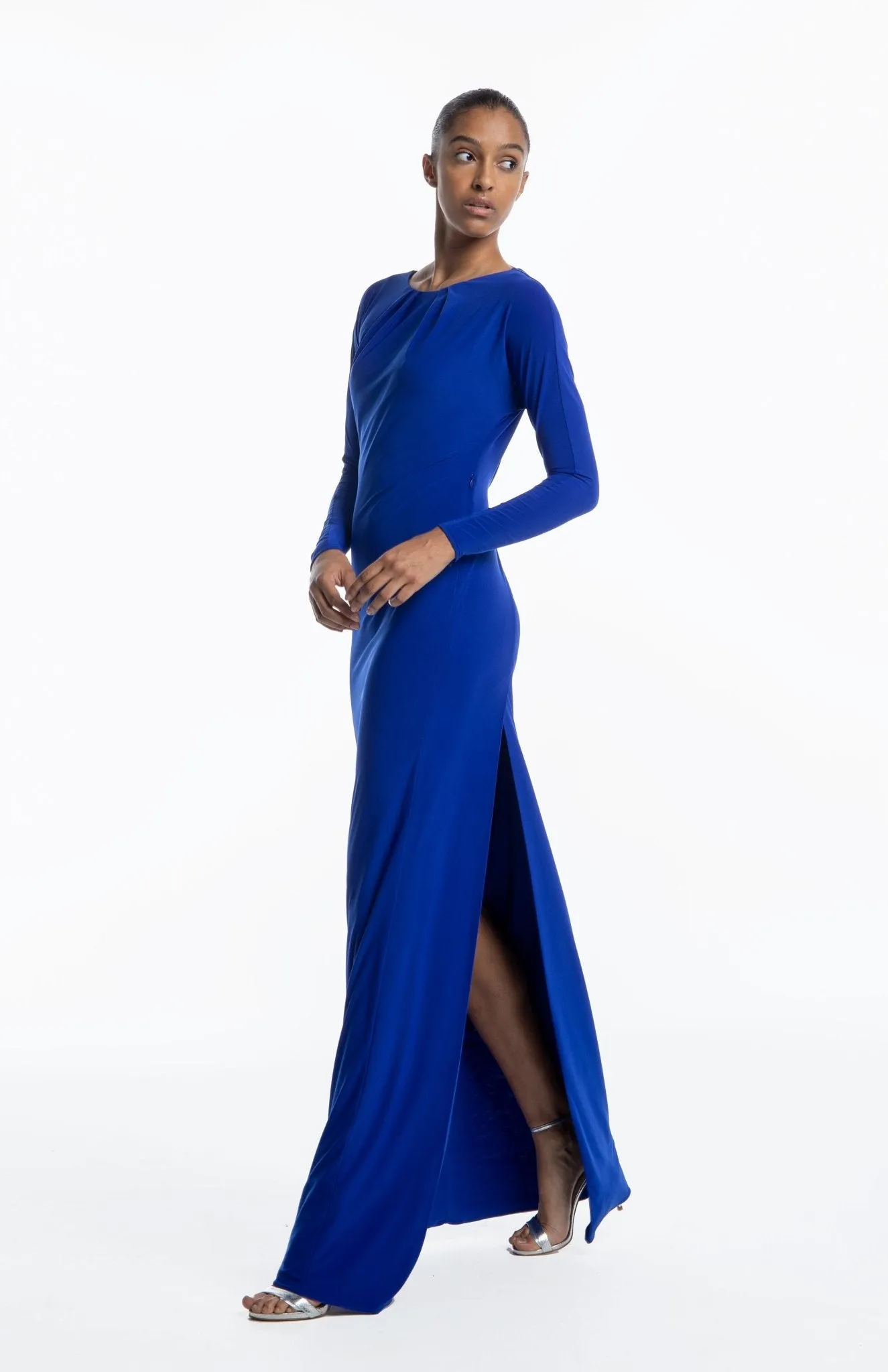 Promethea | Elegant Exit: Cutout Back Jersey Gown