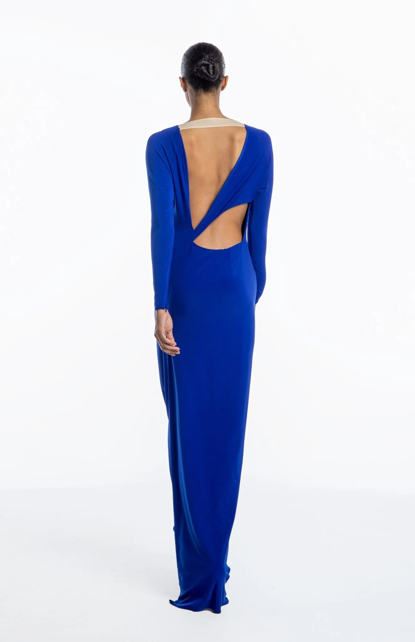 Promethea | Elegant Exit: Cutout Back Jersey Gown
