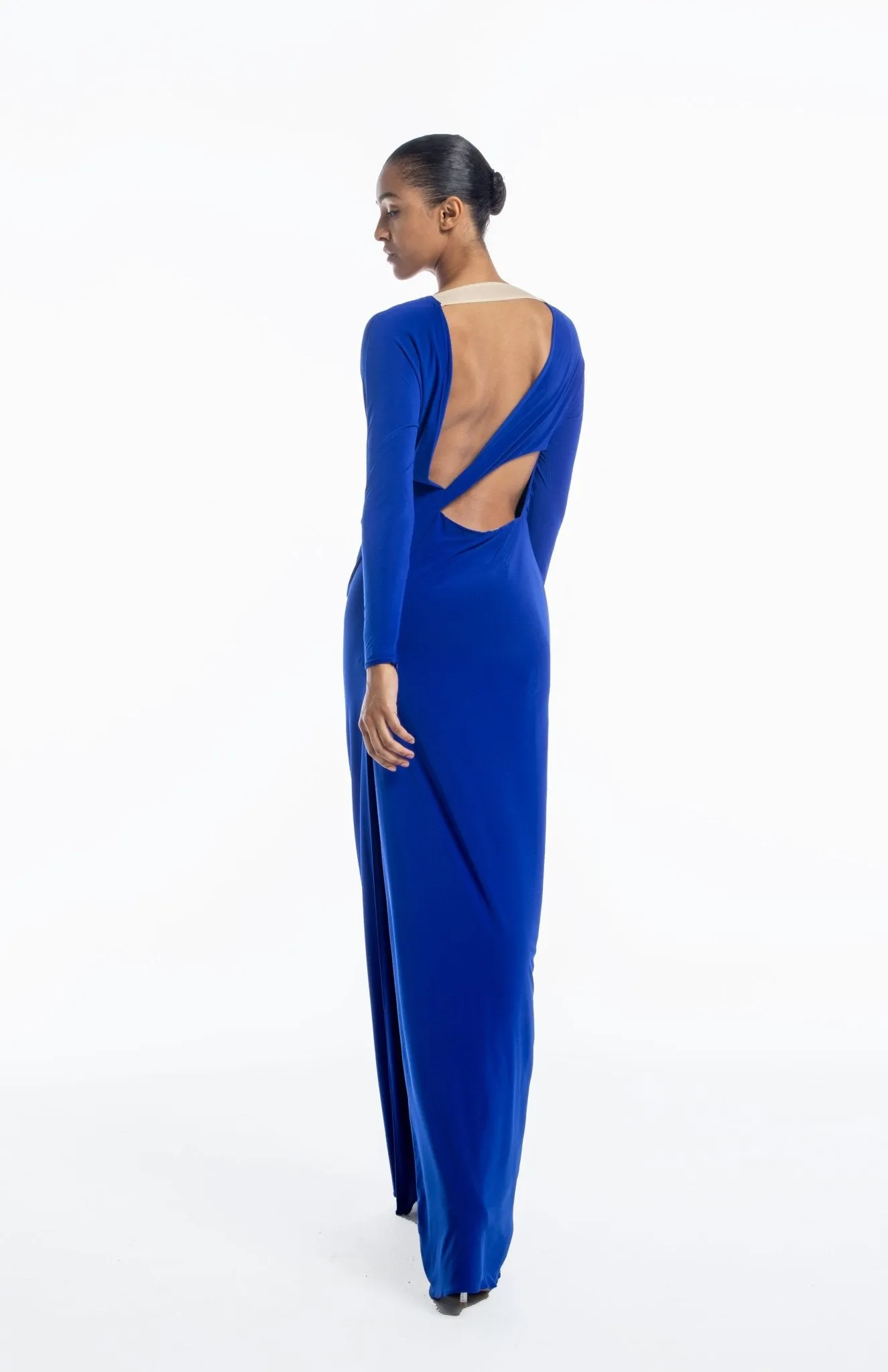 Promethea | Elegant Exit: Cutout Back Jersey Gown