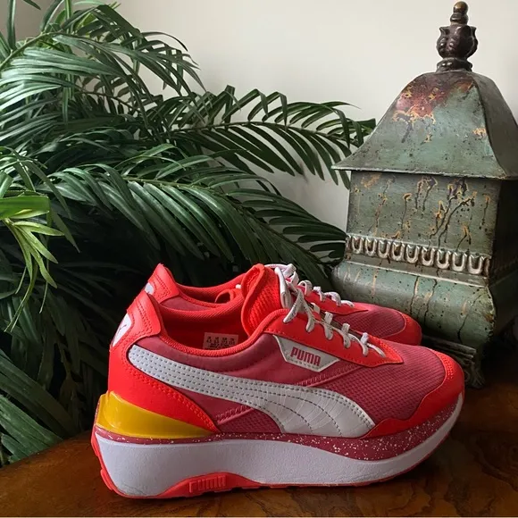 Puma Cruise Rider Brain Freeze Coral Red Blast Sneakers