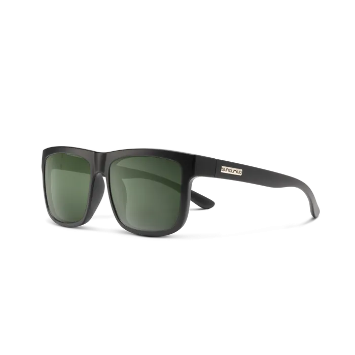 Quiver - Matte Black   Polarized Gray Green Lens