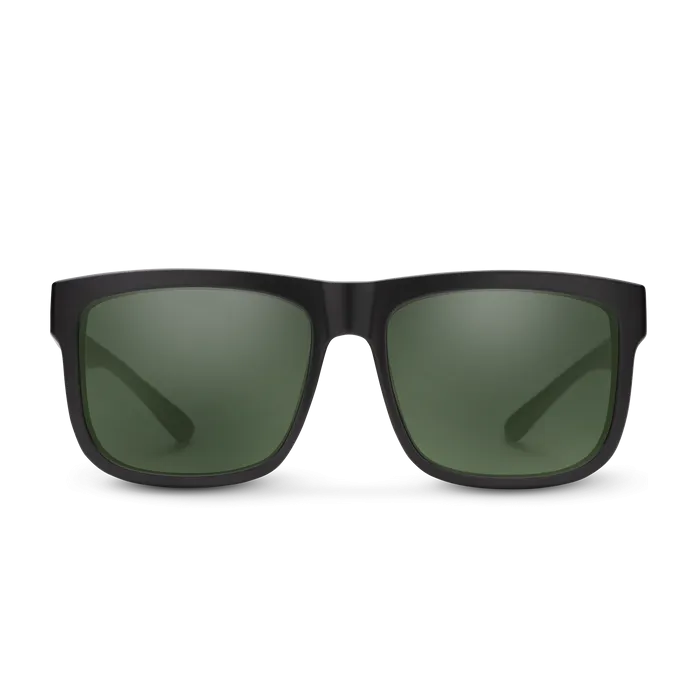 Quiver - Matte Black   Polarized Gray Green Lens