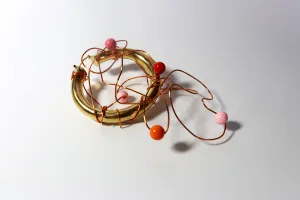 "ABACUS" Single Earring (Warm tones)