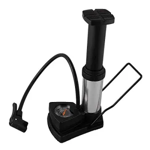 QUXIS Portable Mini Bike Pump Foot Activated with Pressure Gauge for Road