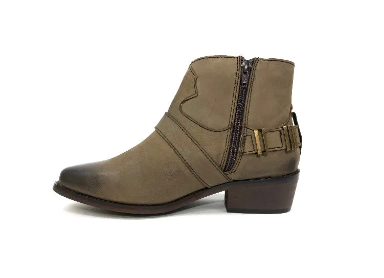 Rachel Taupe Cowgirl Boot