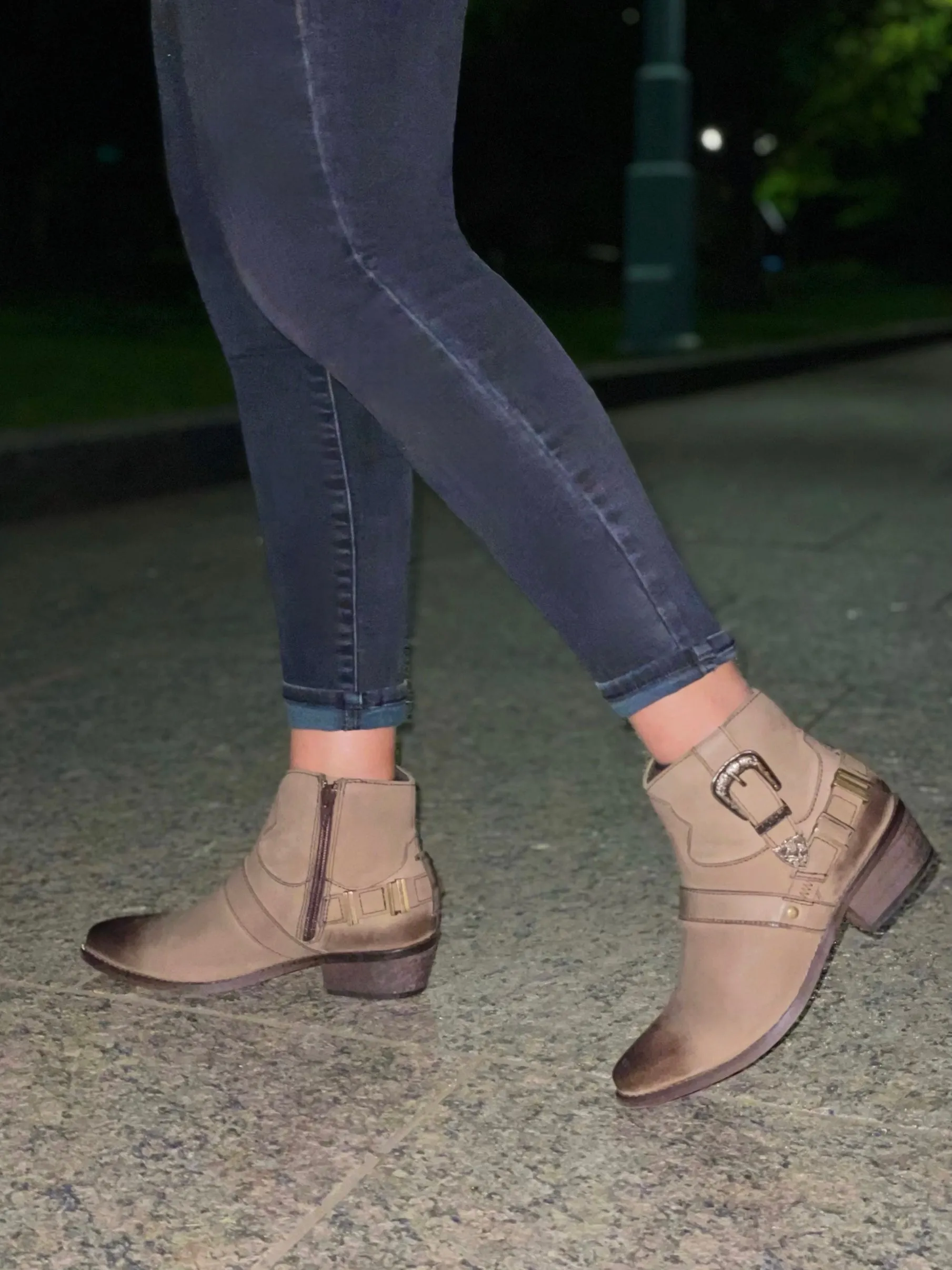 Rachel Taupe Cowgirl Boot