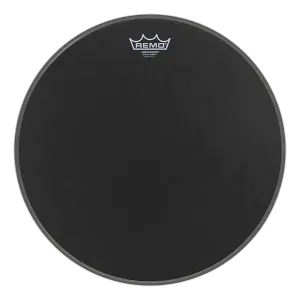 Remo 16" Ambassador Suede Black