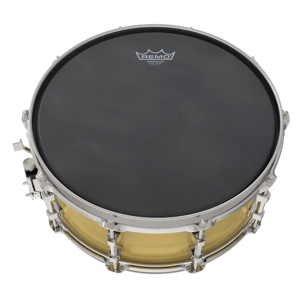 Remo 16" Ambassador Suede Black