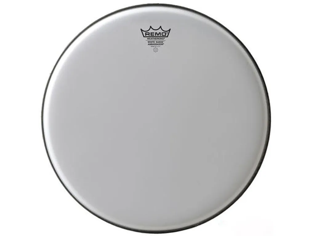 Remo-Pelle Ambassador White Suede 10"
