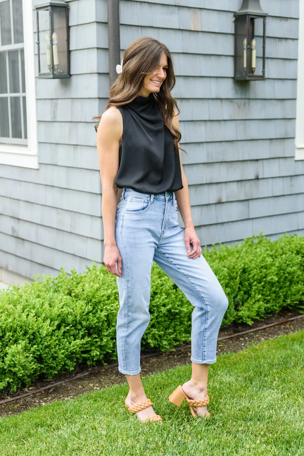 RISEN JEANS A-Game Mom Fit Jeans