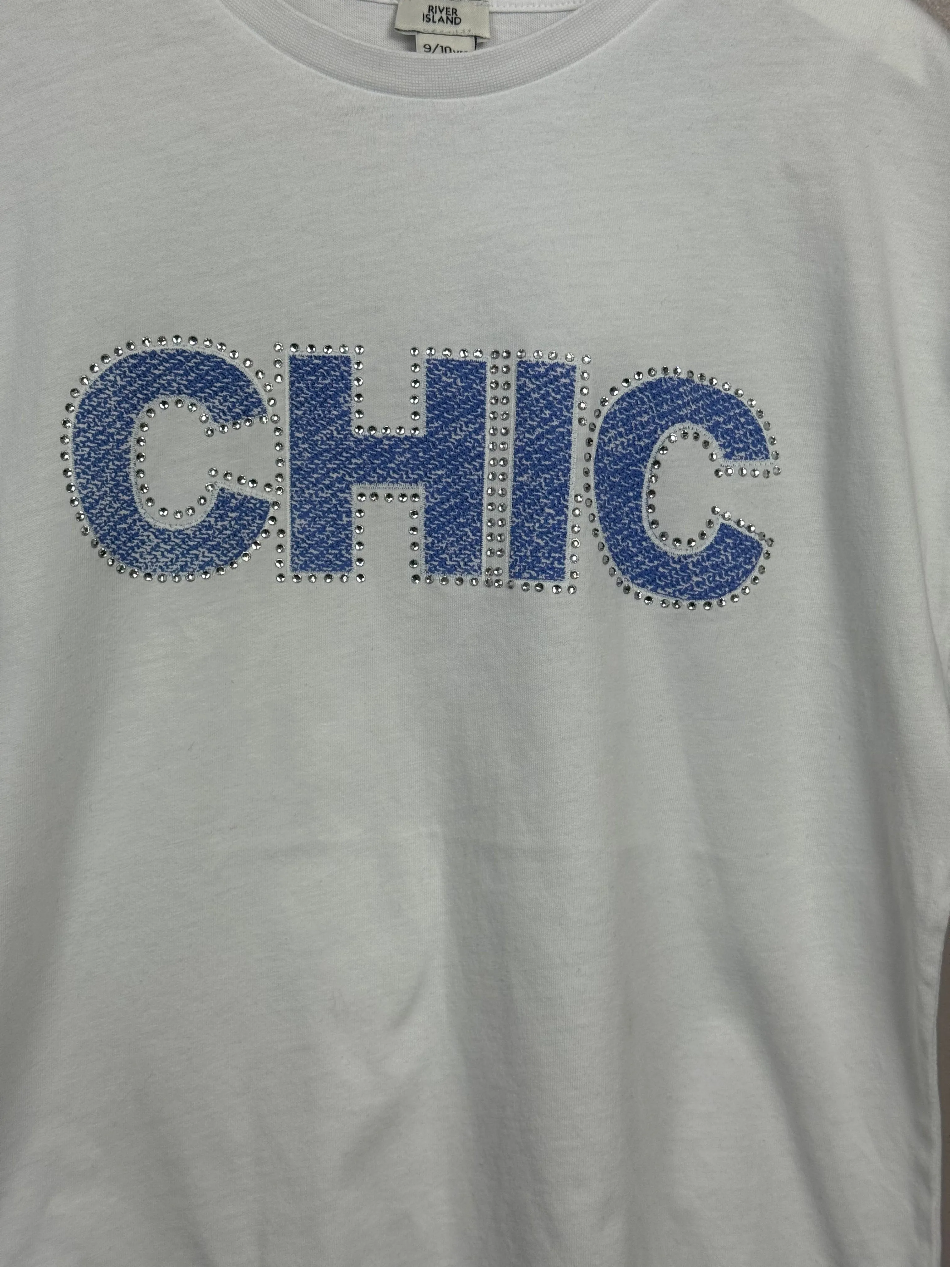 River Island Chic White T-shirt 9-10y