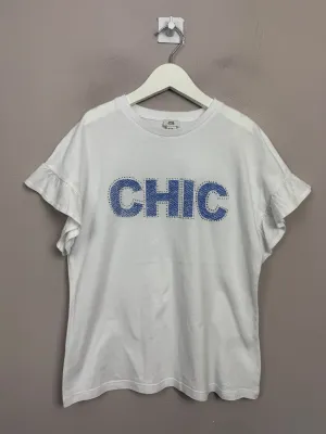 River Island Chic White T-shirt 9-10y